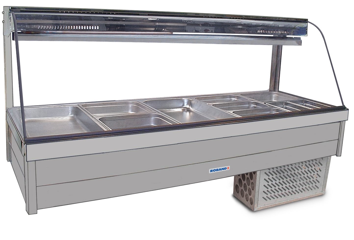 Roband Curved Glass Refrigerated Display bar