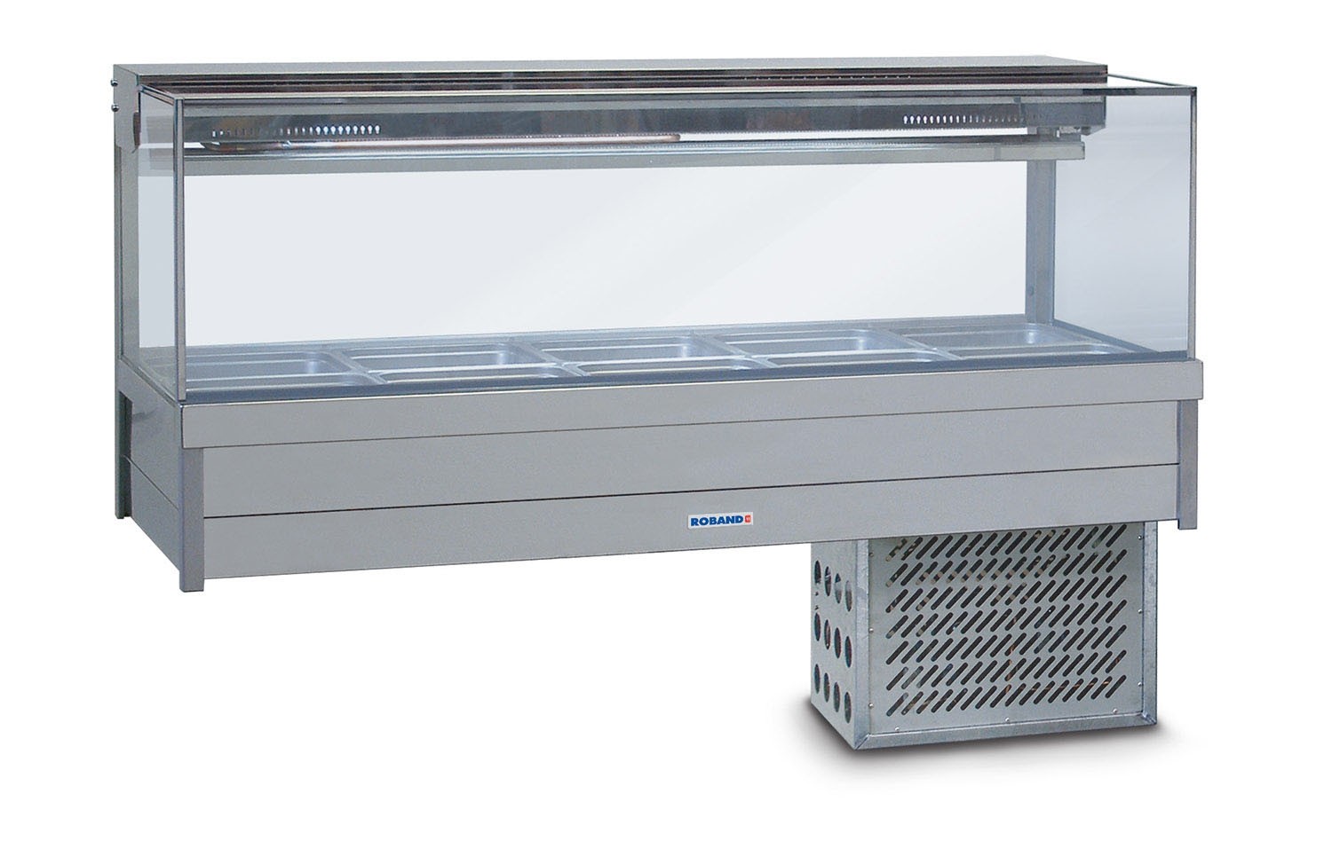 Roabnd Square Glass Refrigerated Display Bar